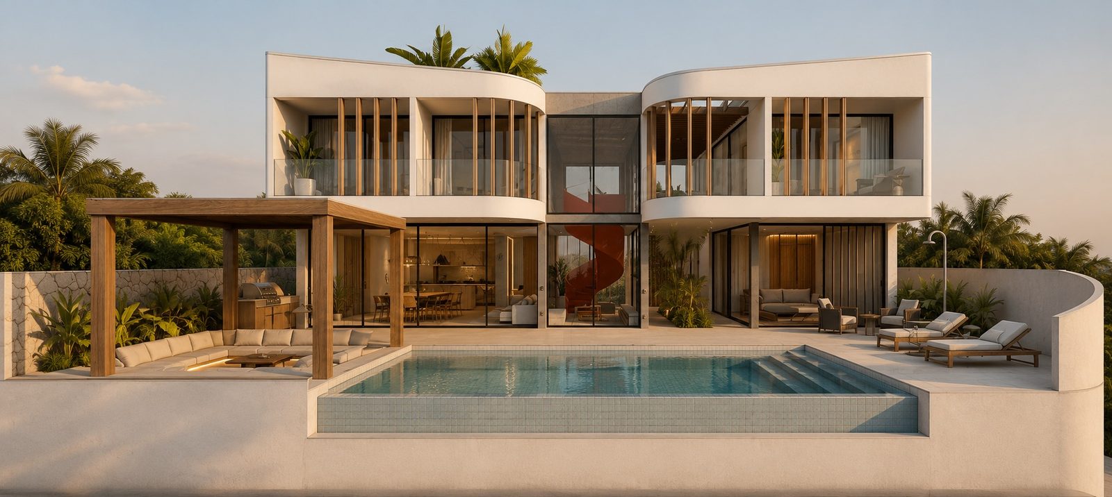 Villa with covered terrace and private pool