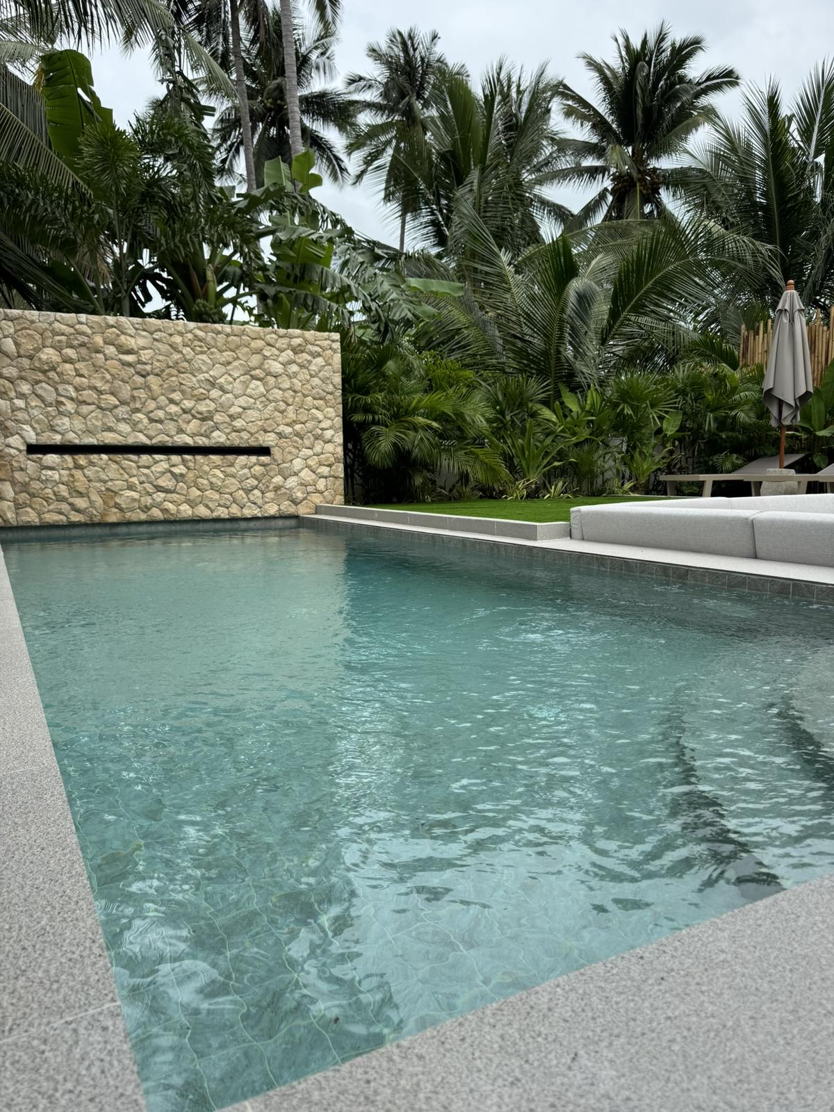 The private garden pool
