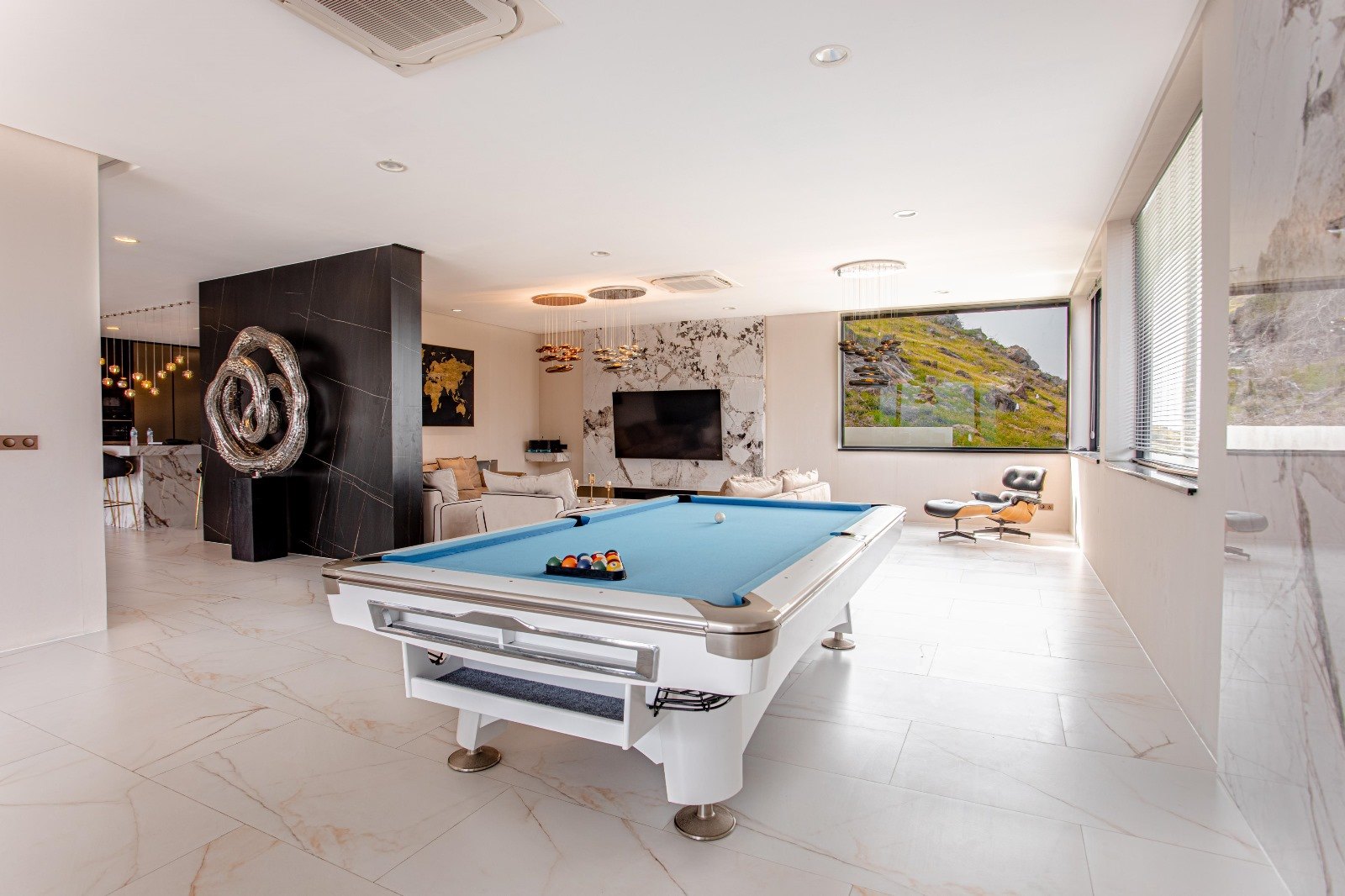 The billiard room