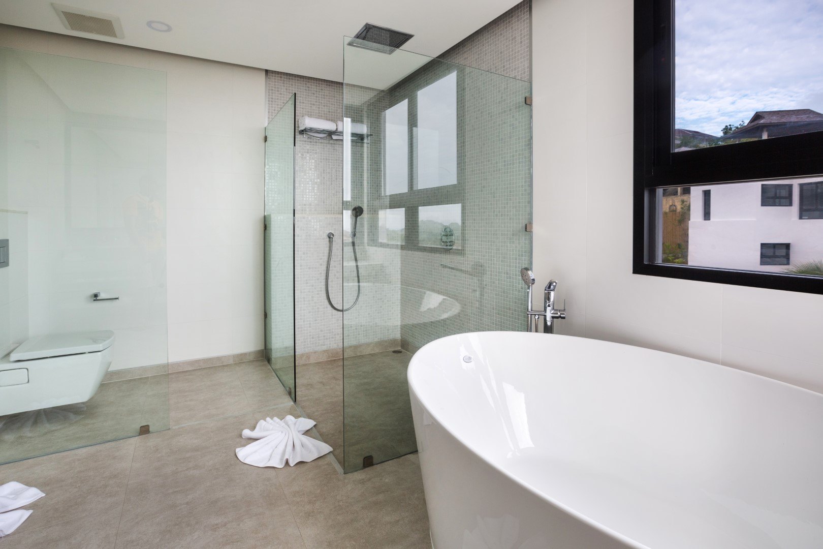 Bathroom with a walk-in shower