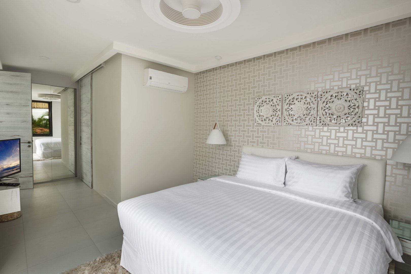 One of the two bedrooms