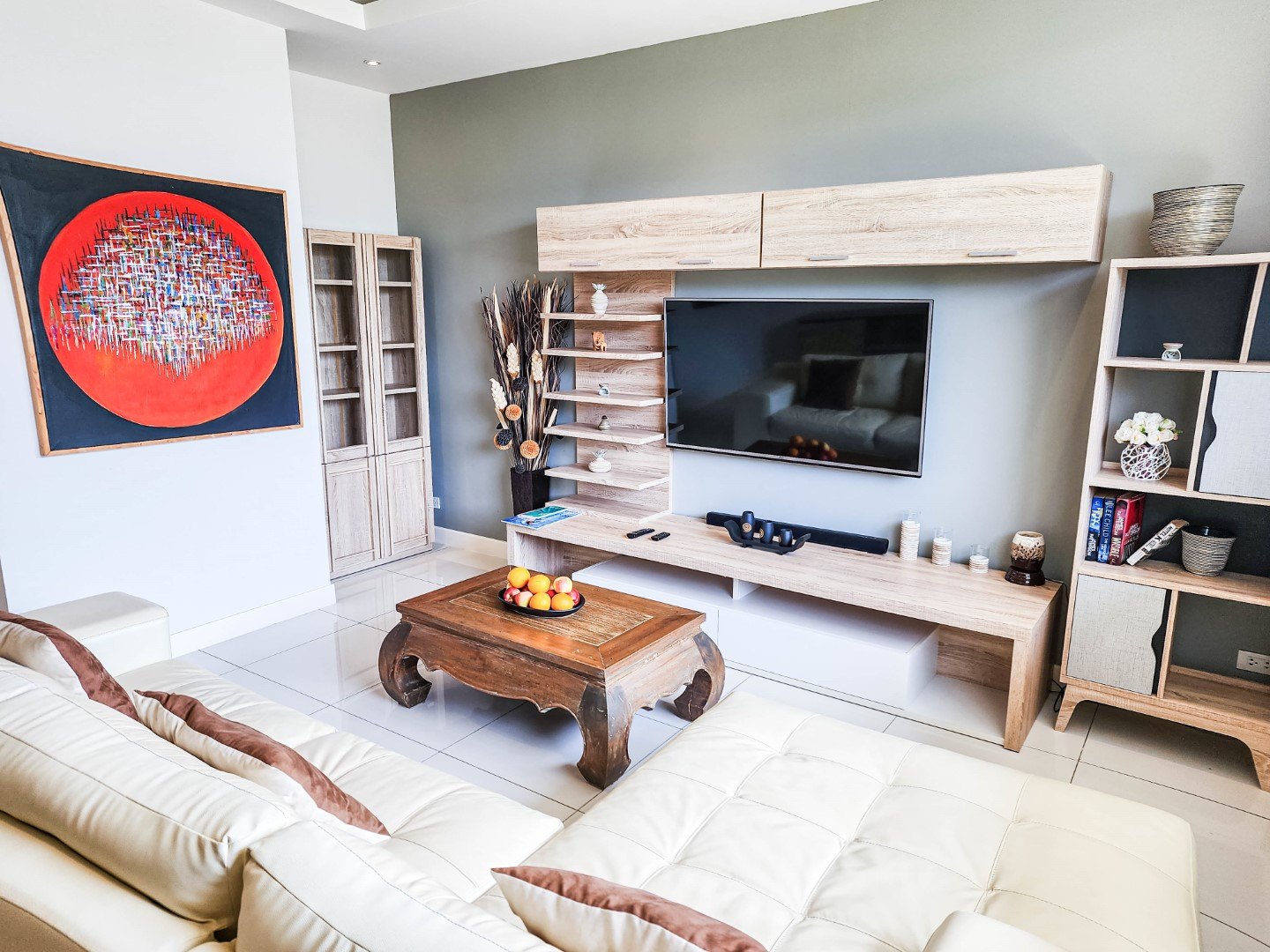 The lounge across the front of the ground floor