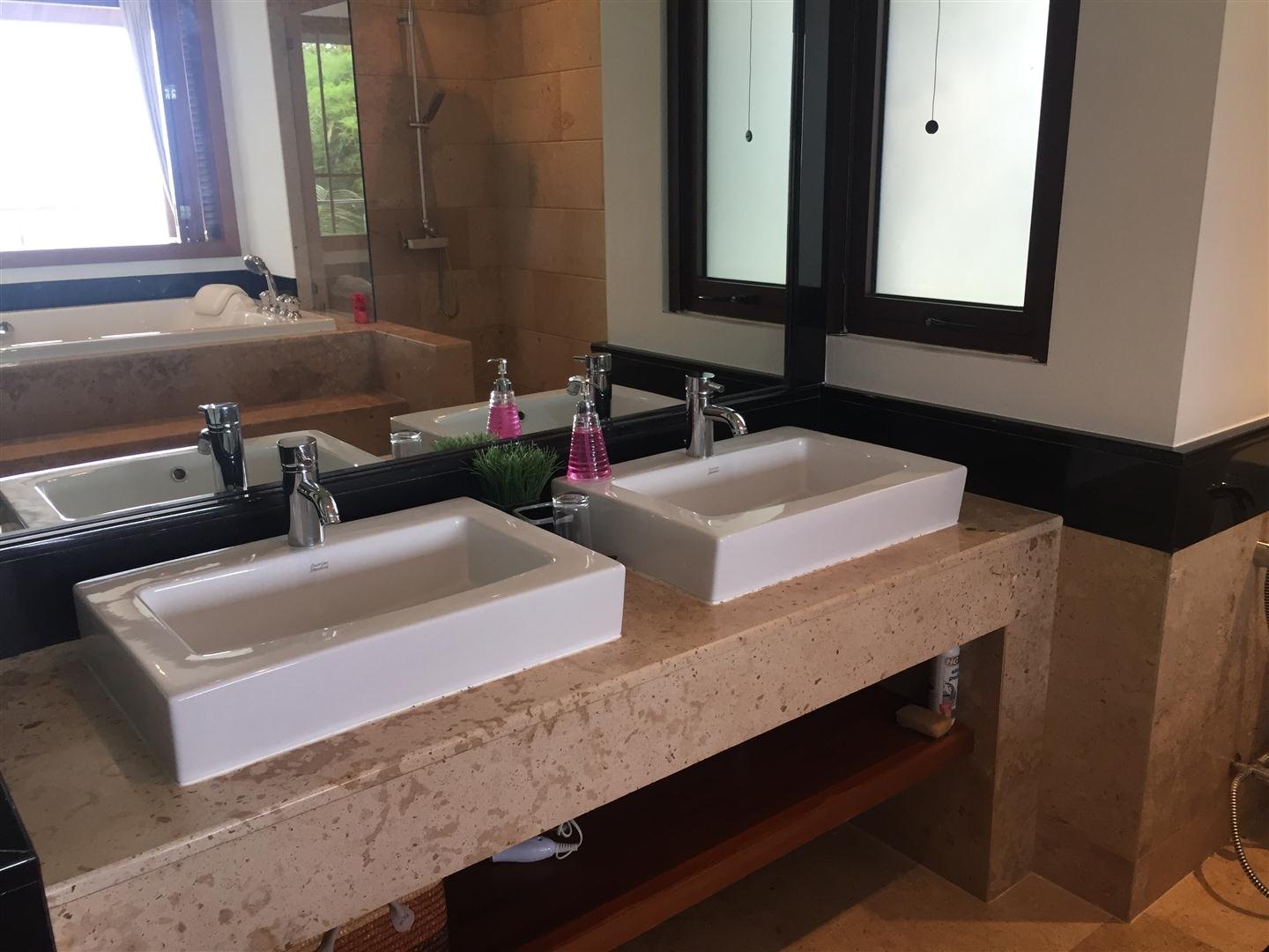 Bathroom with a double vanity