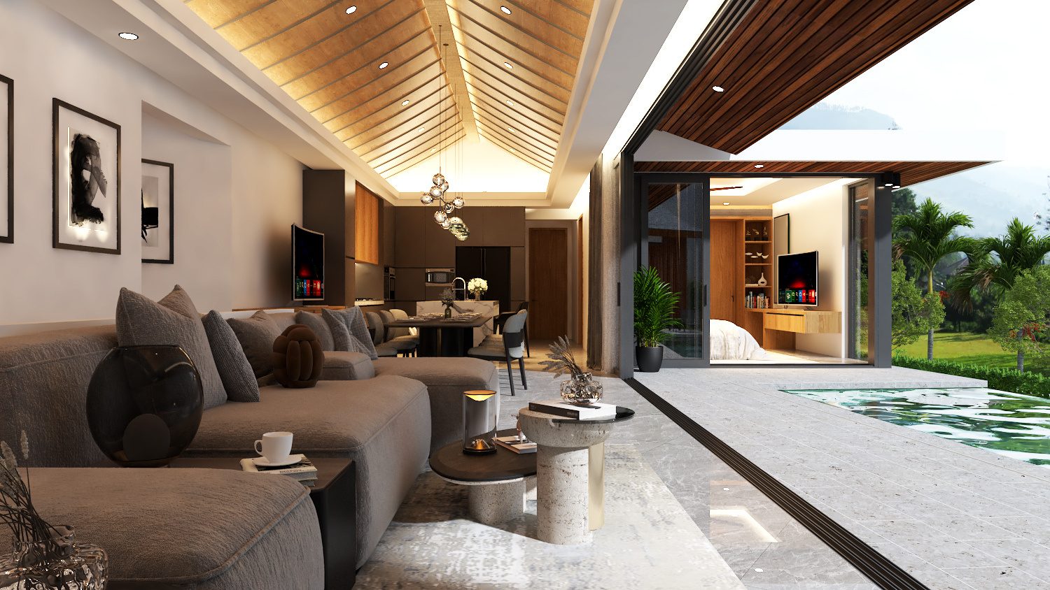 Open-plan living room