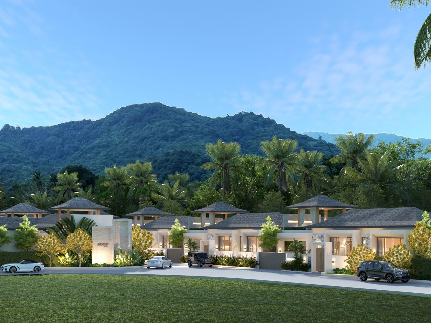 Villas on the hillside