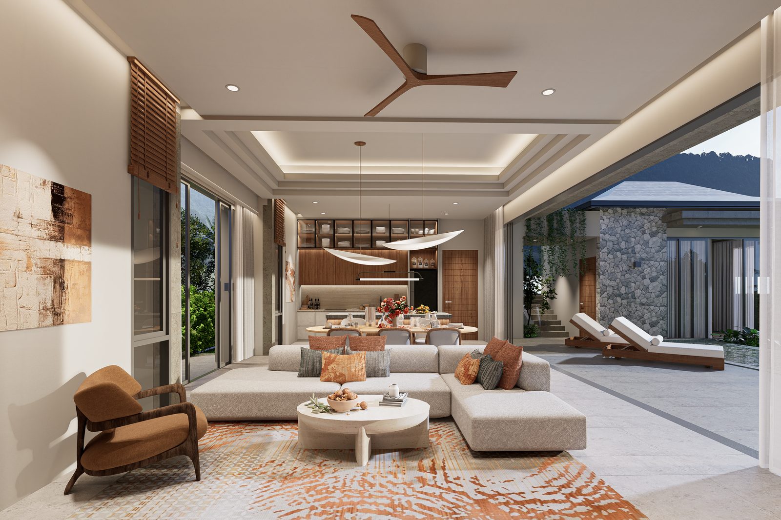 Open-plan living room