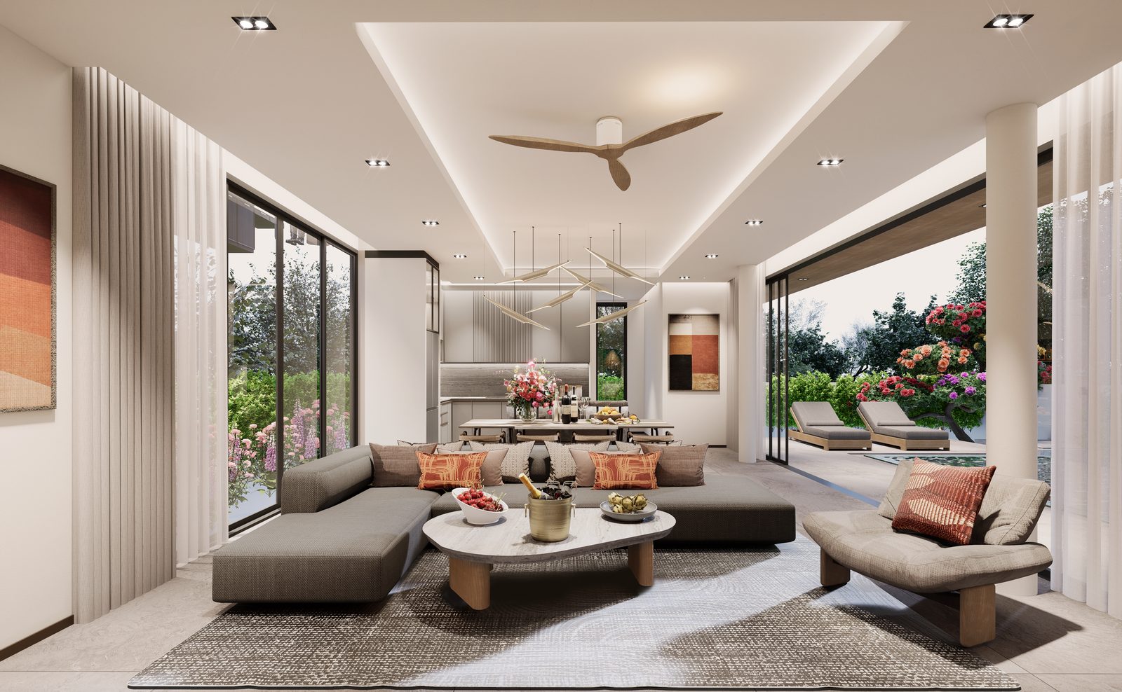 Open-plan living room