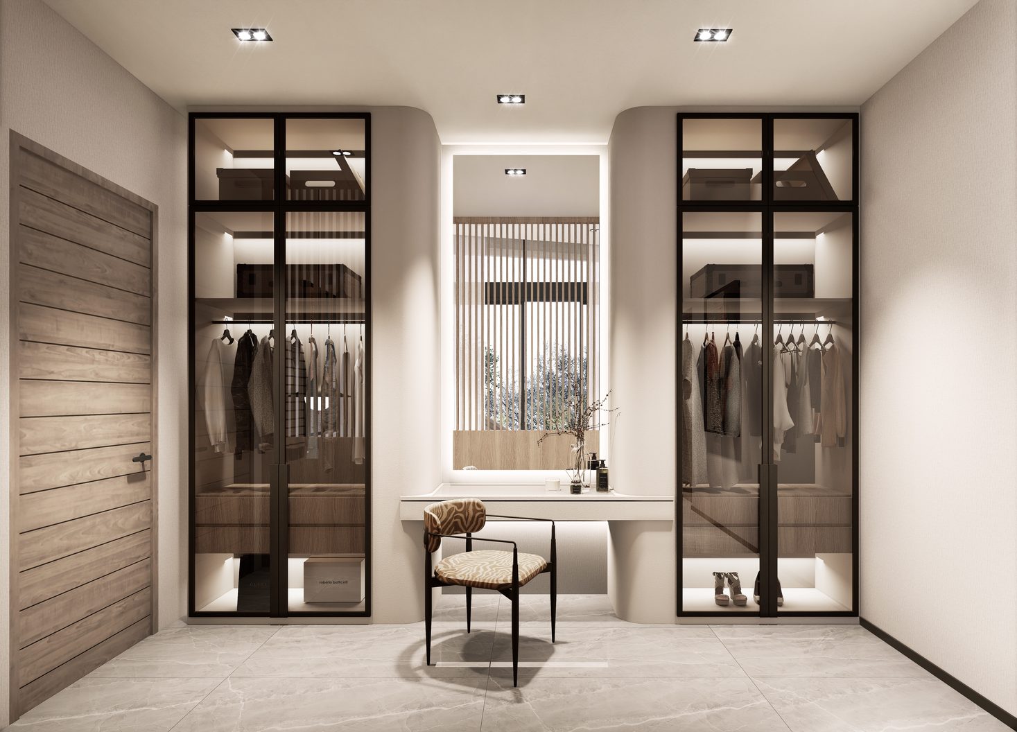 Walk-in dressing room
