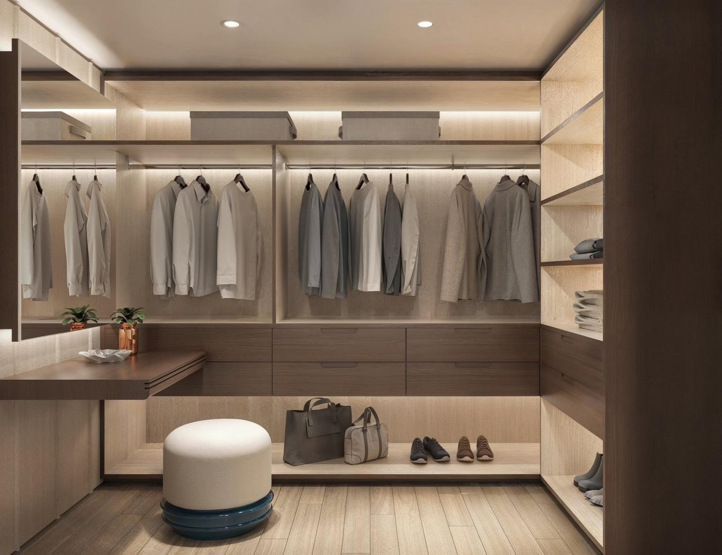 A dressing room