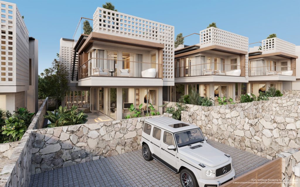 Type 1 villa, front view