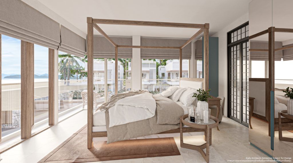 Master bedroom with the sea view