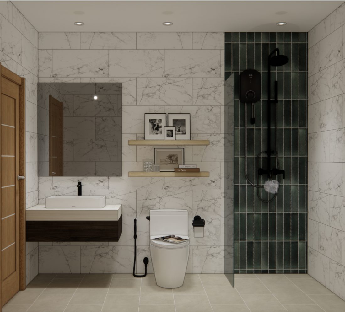 Design render: shower room