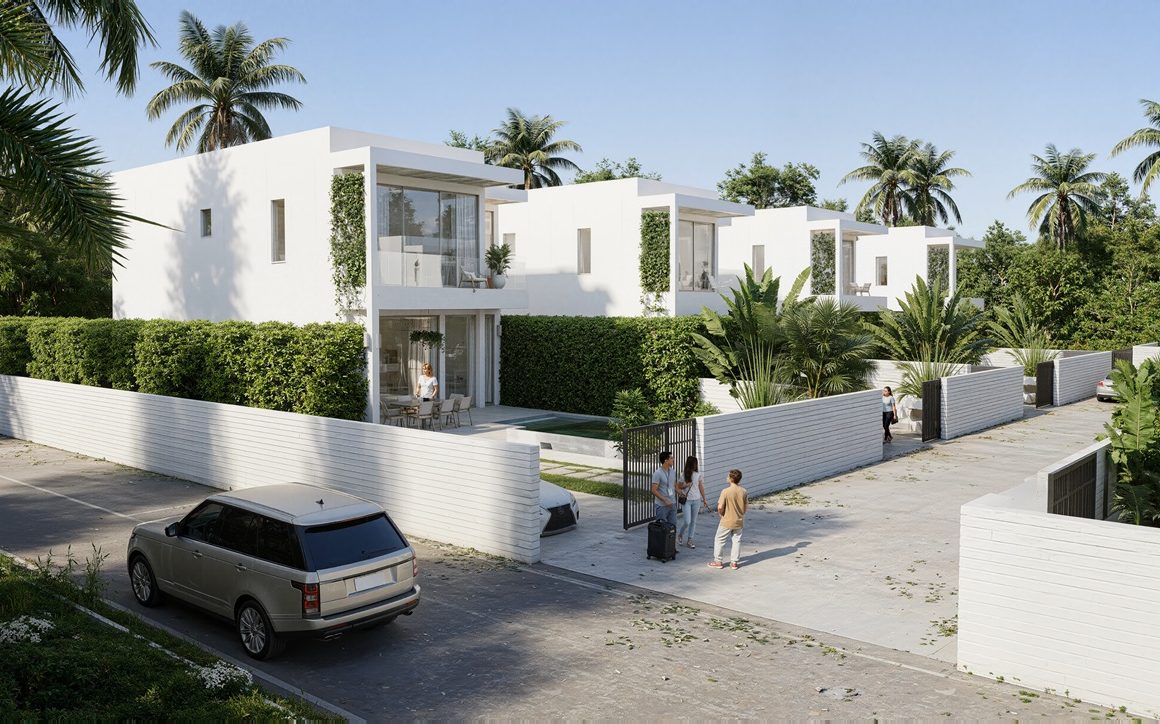 The entrance to the compound